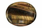 1.9" Polished Blue Tiger's Eye Worry Stone - Photo 2